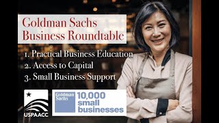 Goldman Sachs 10,000 Small Businesses Roundtable