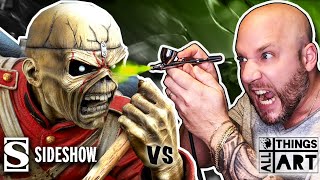 Repainting The Trooper Iron Maiden Eddie by Sideshow Collectibles [Before & After]