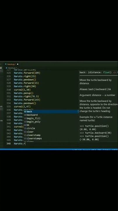 Finally 😲Draw Naruto using python code|#naruto - YouTube