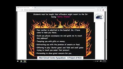 Rotary Club of Ambattur Class 4 Science Lesson 1 My Body Part 6