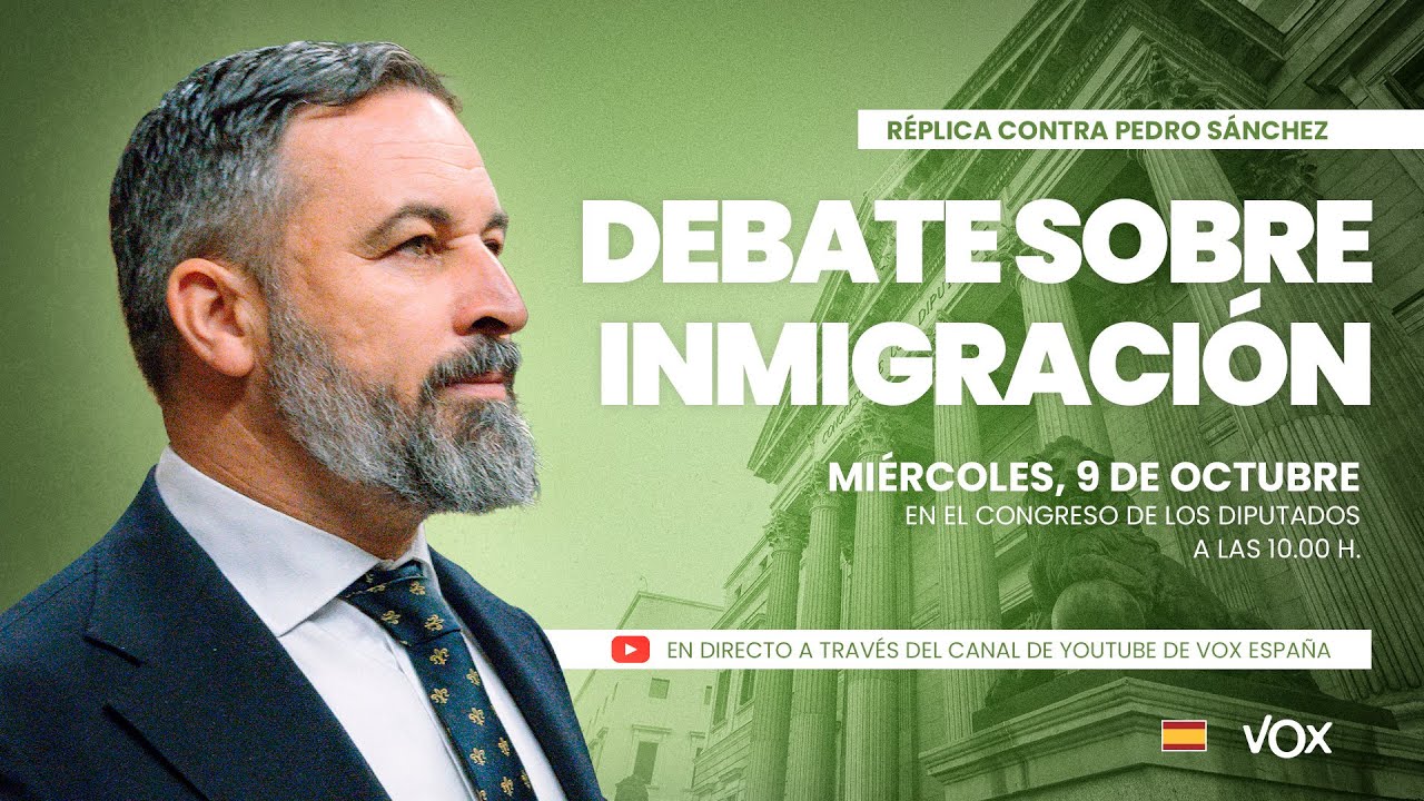 🔴 DIRECTO | Réplica de Santiago Abascal a Pedro Sánchez en el Congreso ...