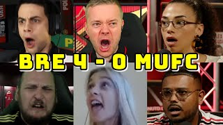 BEST COMPILATION | BRENTFORD VS MAN UNITED 4-0 | PART 1 | LIVE WATCHALONG REACTIONS | FANS CHANNEL screenshot 2