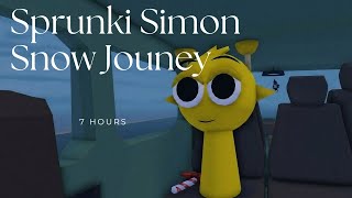 7 HOURS: Sprunki Simon's Cozy Snowy Journey | Gentle Lullaby for Sweet Dreams