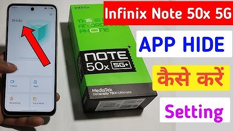 How to hide apps in infinix note 50x me / app hide kaise kare infinix note 50x 5g mobile me