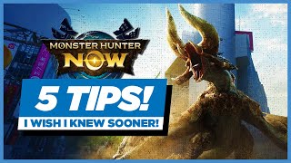 Monster Hunter Now - 5 TIPS I Wish I Knew Sooner! (BEST EARLY GAME ARMOR SET!)