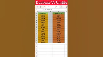 Compare two lists in excel shortcut trick😱😱#shorts