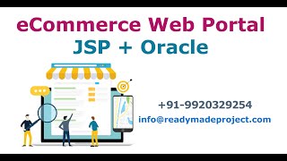 eCommerce  Web Portal, JSP and Oracle Configuration, Working Demo