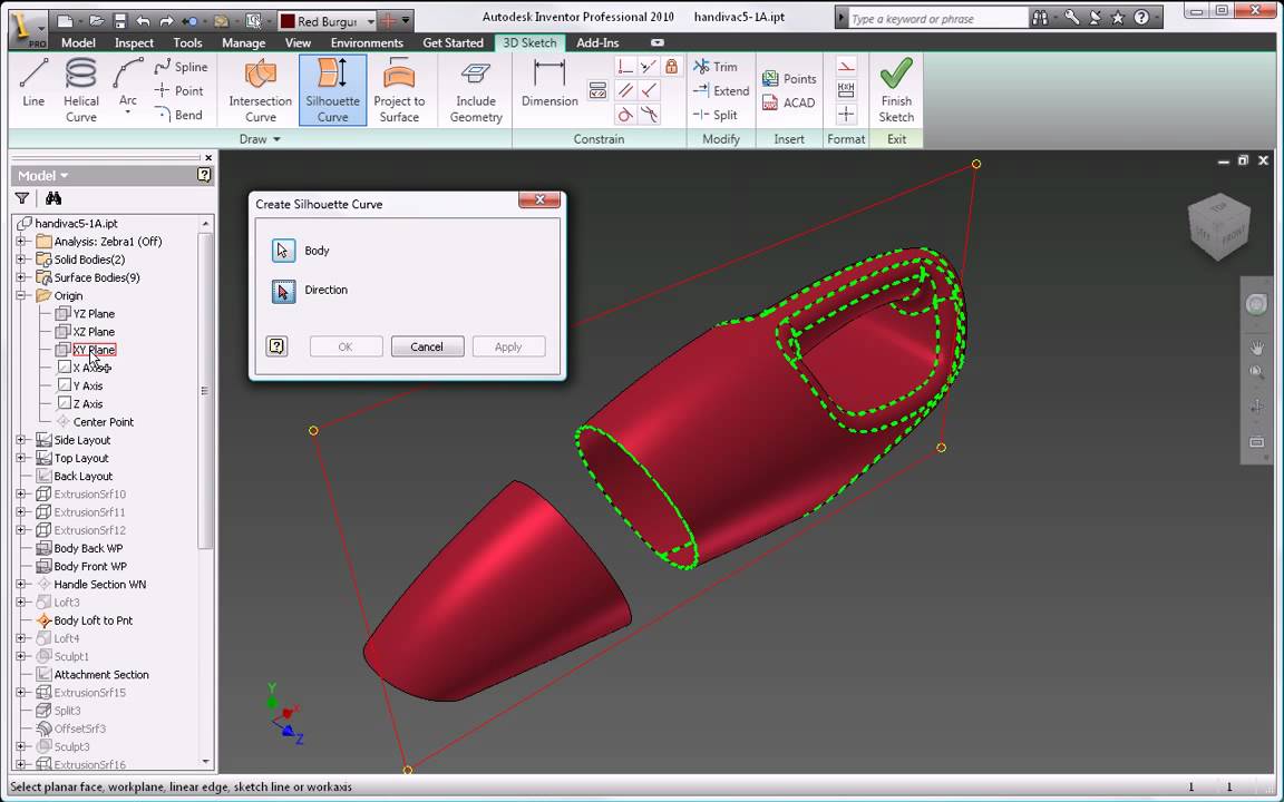 Modeling a pipe that bends in 2 directions. How? | Autodesk Inventor Users  | GrabCAD Groups