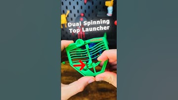 3D Printed Dual-Mode Spinning Top Launcher compliant mechanism