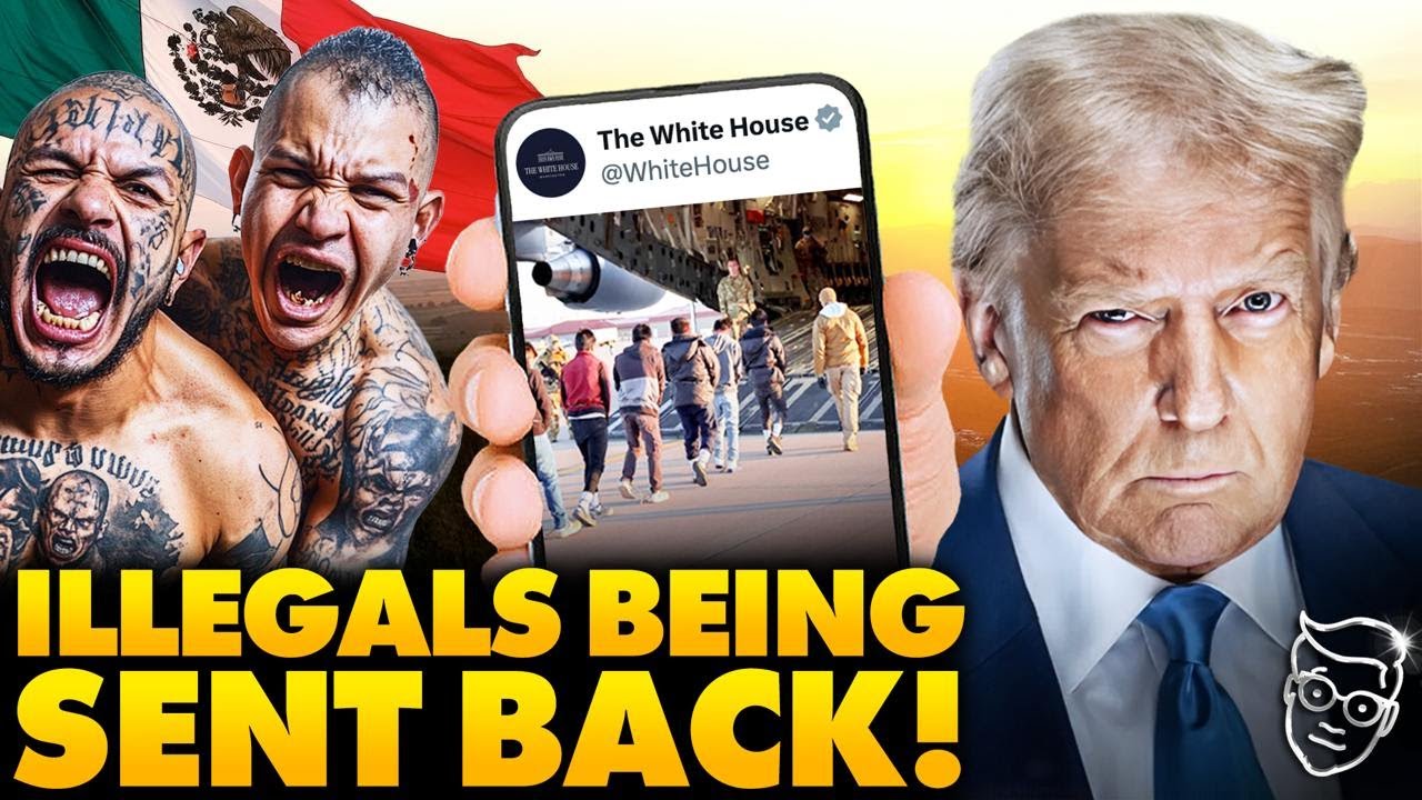 🚨White House Posts Photo of Criminal Aliens in Chains Deported On Military Plane: 'Going Back Home'