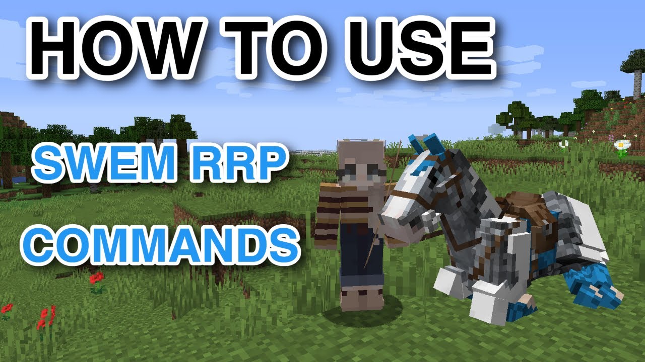 HOW TO USE SWEM RRP COMMANDS | Minecraft | Horse mod | Primrose - YouTube