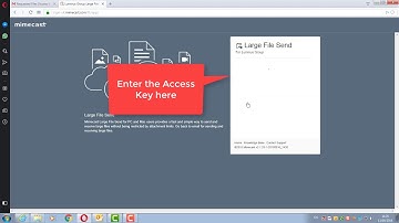 Mimecast - Large file send - Recipient