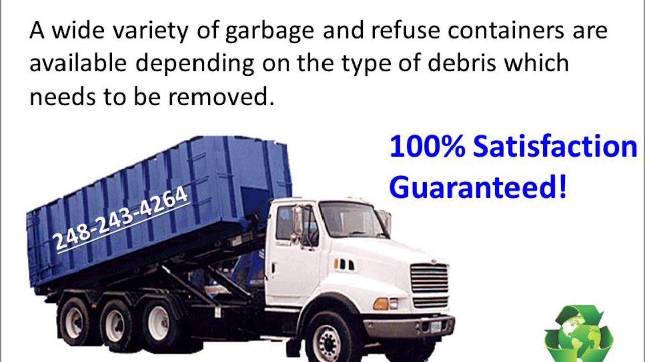 Dumpster Rentals Bloomfield Hills 2482434264 YouTube