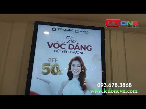 Lắp đặt 6 màn hình LCD Quảng cáo 1 Thẩm mỹ viện DongBang hà nội