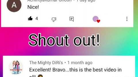 26th special video! Shout out to the names! #shoutout #funwithtutu