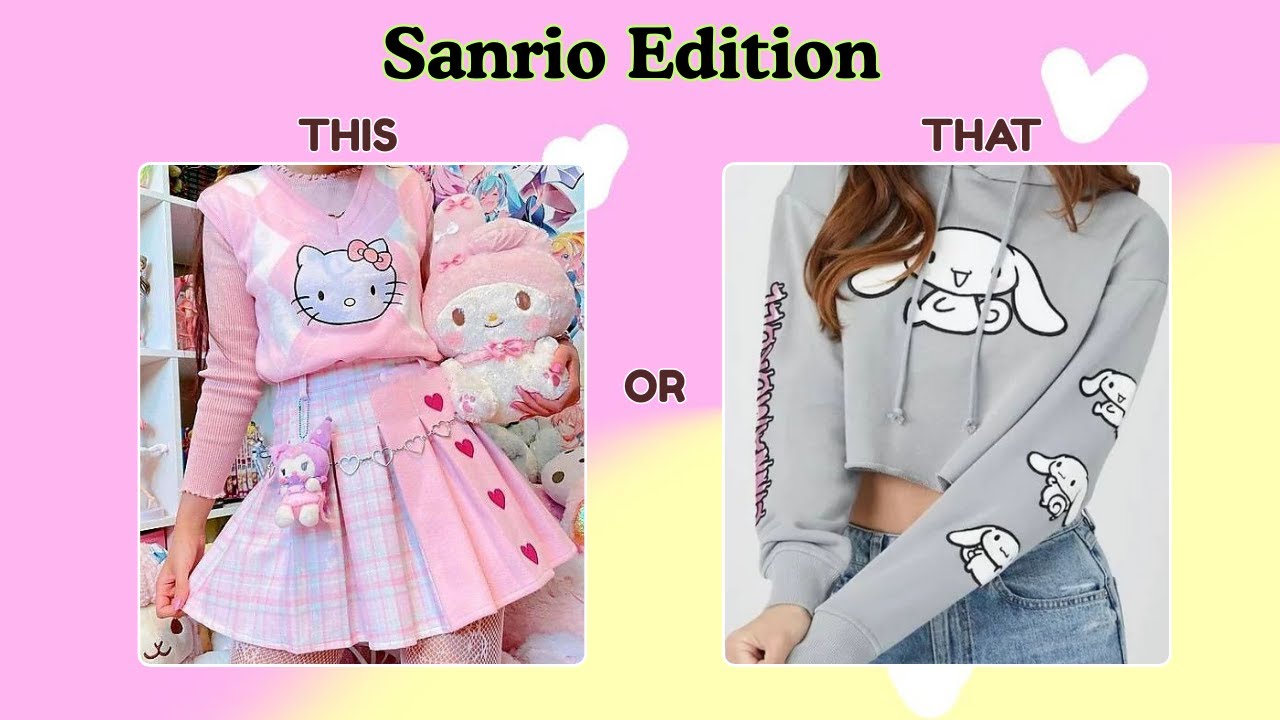 This or That Sanrio Edition 🎀 | Choose Your Favorite Sanrio Characters#thisorthat#sanrio