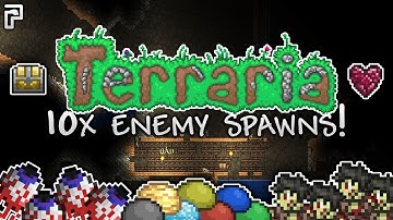 Caving in Terraria with 10x spawns is ARMAGEDDON! (Terraria Episode 2)