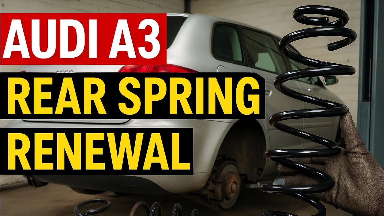 Audi A3 8P REAR SPRING REPLACEMENT - YouTube