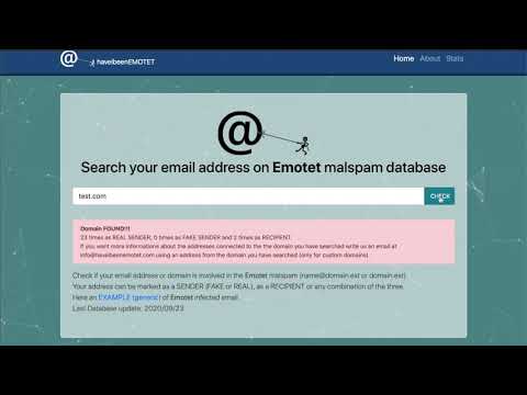 EMOTET - cum folosim instrumentul online pentru scanarea adresei de mail sau a domeniului (tutorial)