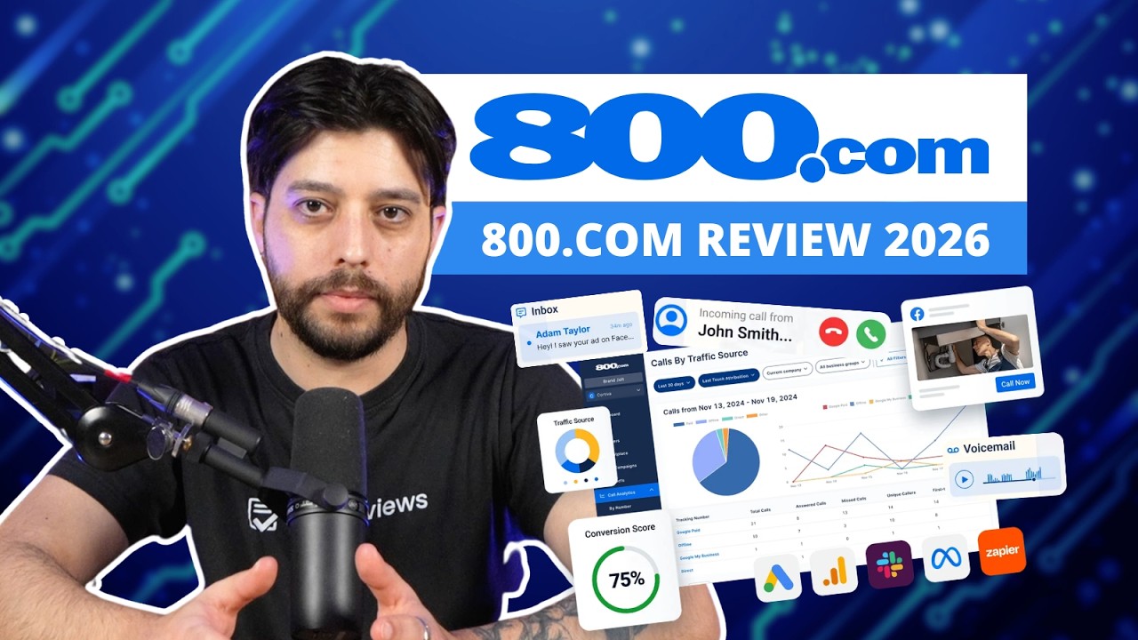 800.com Review 2026 | Best Virtual Phone Systems Reviews - YouTube