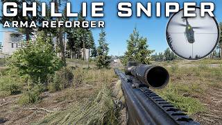 Ghillie Sniper with Incendiary Bullets in Arma Reforger...