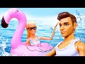 Barbie dolls videos for kids &amp; Barbie toys for girls - Barbie swimming pool fun