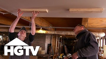 How to Add a Faux Beam | HGTV