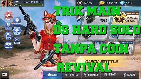 TRIK MAIN PVE DS HARD SOLO SCORE SS || TANPA MEMAKAI COIN REVIVAL || NO CHEAT || - Crisis Action