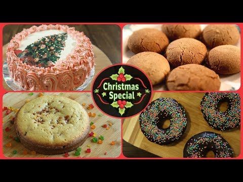 christmas-special-cakes-&-cookies---easy-to-make-desserts---recipes-in-marathi