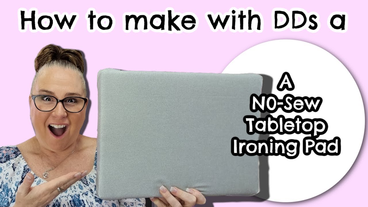 DDs How to Make a No-Sew Tabletop Ironing Pad #nosew 