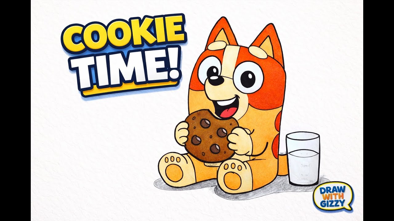 Cookie Time! 🍪🐶 | Easy Bingo Drawing Step by Step l Kolay Bingo Çizimi