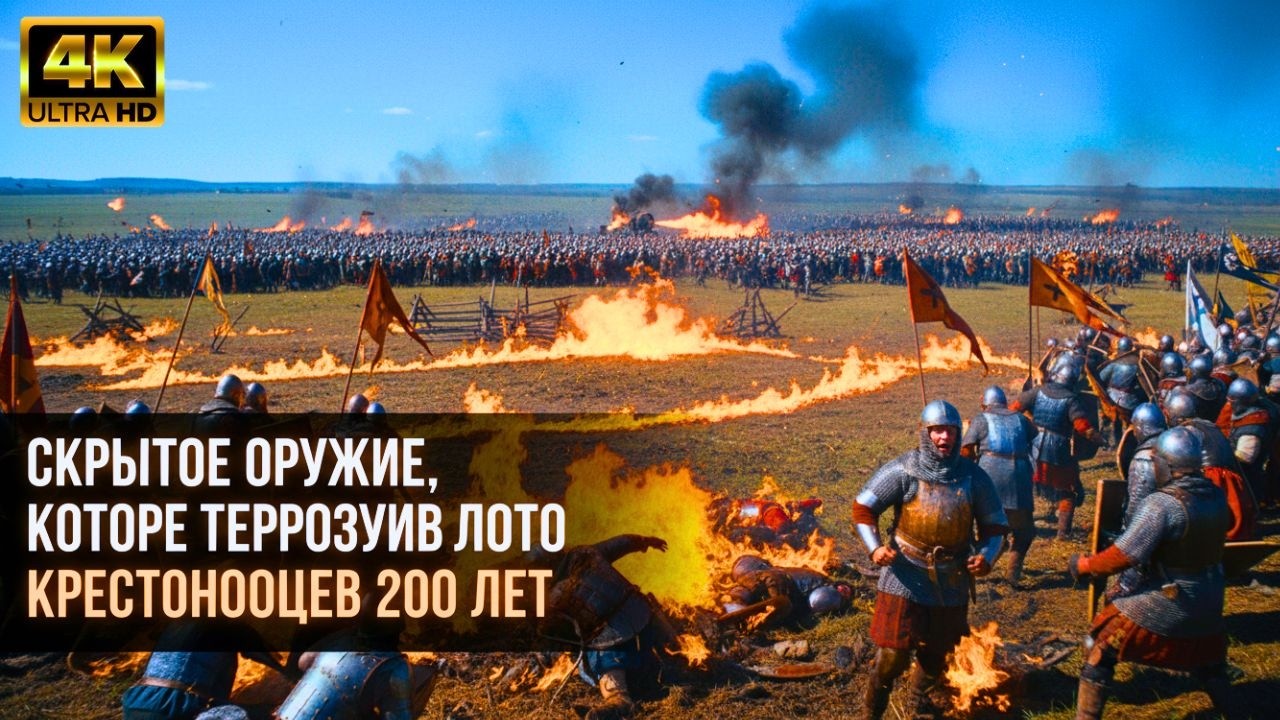 СКРЫТОЕ ОРУЖИЕ, КОТОРОЕ НАВОДИЛО УЖАС НА КРЕСТОНОСЦЕВ 200 ЛЕТ | ГРЕЧЕСКИЙ ОГОНЬ