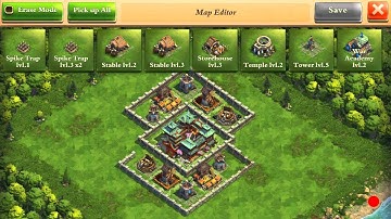 DomiNations - Medieval Age Base Layout / Attack