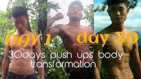 30 Days   Quarantine  PUSH UPS CHALLENGE Epic transformation