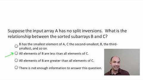 coursera - Design and Analysis of Algorithms I - 3.2 O(n log n) Algorithm for Counting Inversions II
