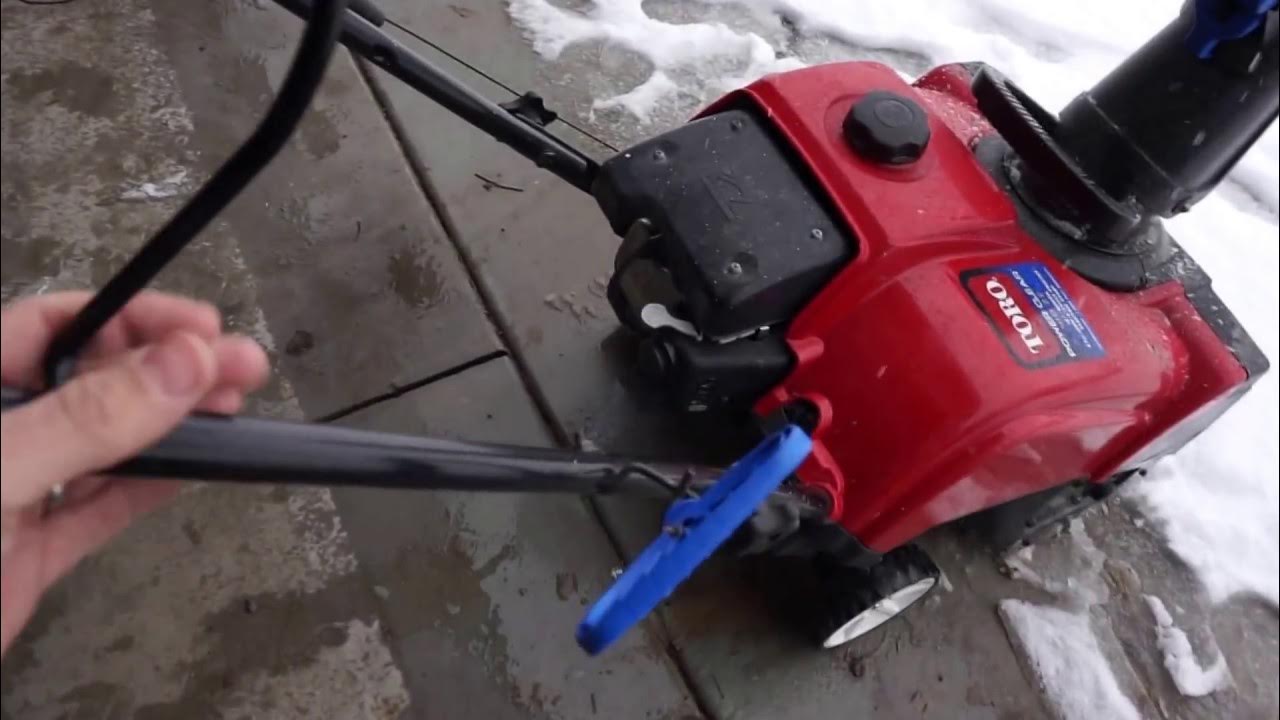 Toro 418 ze snowblower - YouTube