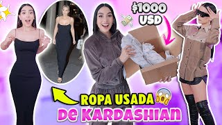 COMPRE ROPA USADA DE LAS KARDASHIAN   PROBANDO TODO ¿Valieron los 1000 Dólares?  | Claudipia