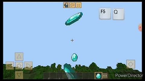 drop any one item +camera angel change in mcpe OR crafting and building |