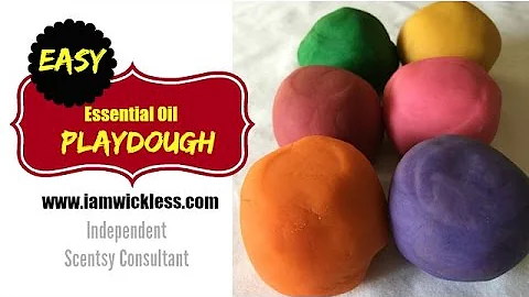 Easy Essential Oil Playdough Using Scentsy Fragran...
