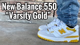 New Balance 550 “Varsity Gold” Review & On Feet