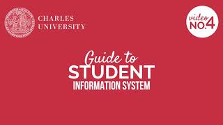 SIS Student Information System  | Charles University Adaptation Course screenshot 2