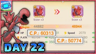 Scizor Upgrade & Progress Update - Day 22 - Pocket Incoming