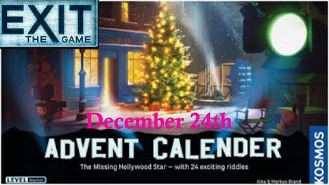 Exit The Game: The Missing Hollywood Star - December 24th