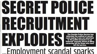 “SHOCKING: Secret Zambia Police Recruitment Under HH Triggers Public Fury!”