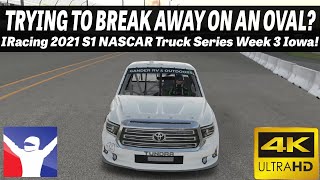 TRYING TO BREAK AWAY ON AN OVAL? IRacing Truck Series Fixed at Iowa Speedway