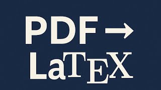 Convert Any Pdf Or Image To Latex In Minutes Mathpix Tutorial