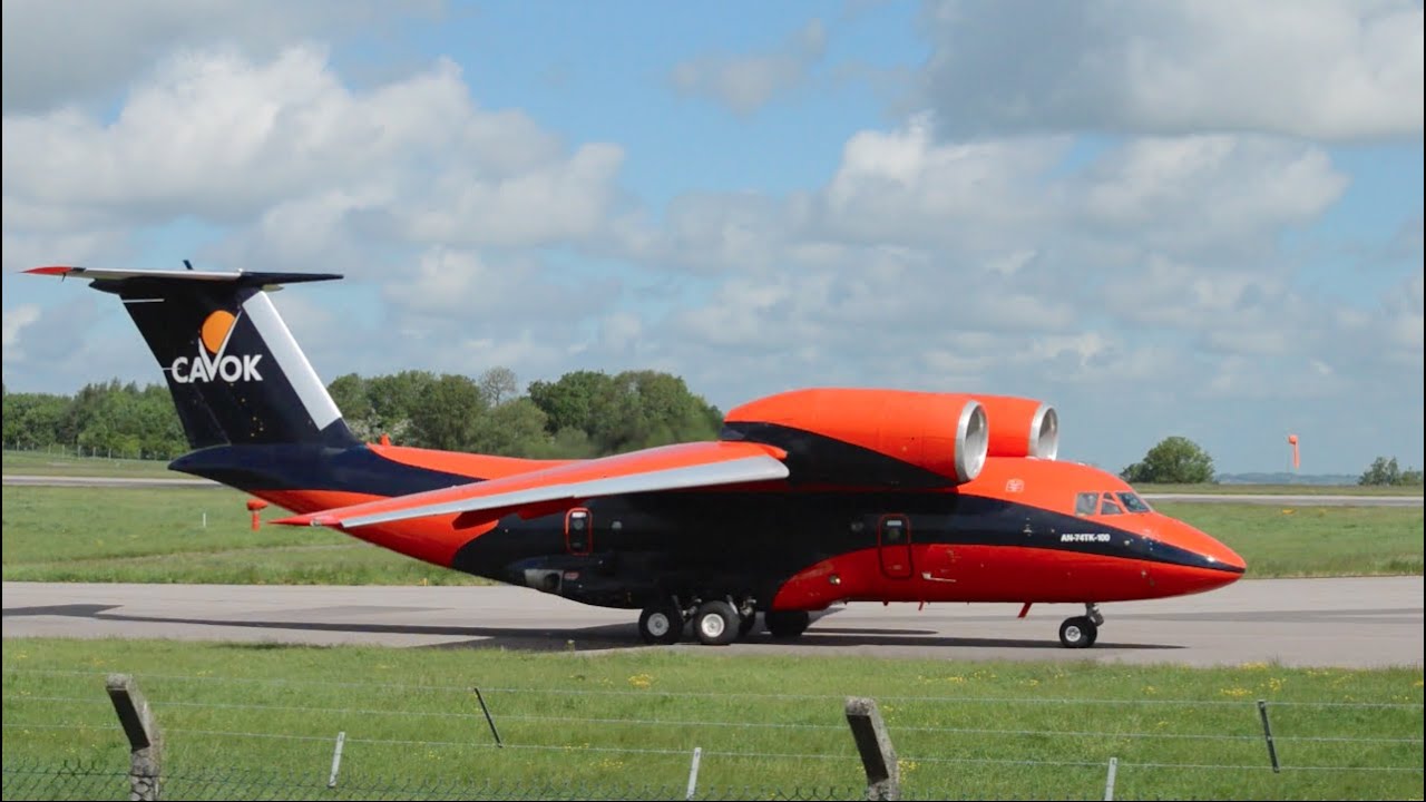 Cavok Air | Antonov AN72 | UR-CKC | Great Sound Takeoff At East Midlands Airport | HD
