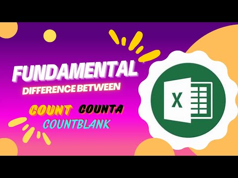 Count vs CountA vs Count blank: Understanding Differences