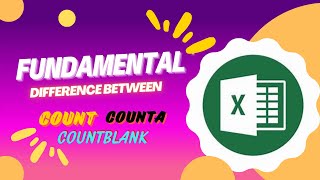 Count vs CountA vs Count blank: Understanding Differences