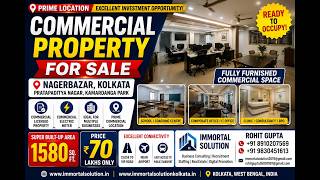 Commercial Property for Sale in Nagerbazar Kolkata | 1580 Sq Ft Furnished Office Space |  ₹70 Lakhs
